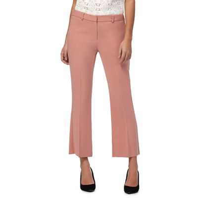 Rose pink crop trousers